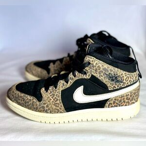 Air Jordan 1 Mid SE - “Leopard” LIMITED EDITION Size US 1.5Y